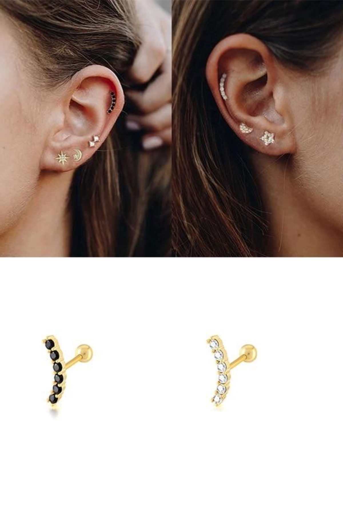 Arch Stud Earrings